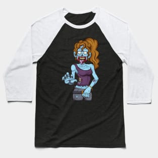 Female Zombie Baseball T-Shirt